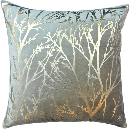 Decorative Cushion Covers 26 X 26 Inch Grey Velvet Throw Cushion