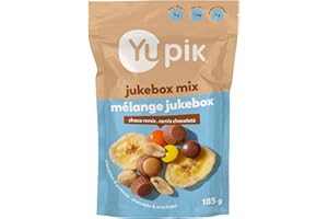 Yupik Jukebox Mix, 185 g, Kosher, Chocolatey Sweet Snacks, Elvis Sandwich Inspired Flavors, Retro Snack, Blend of Crunchy Ban