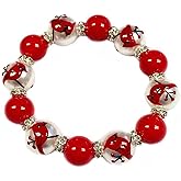 fiona Red Cardinal Bracelet, STL Cardinals Holiday Jewelry for Women, Christmas Remembrance Memorial Birthday Gift for Her, 1 pc