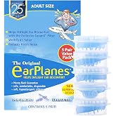 New Super Soft Adult EarPlanes&reg; Ear Plugs Airplane Travel Ear Protection 5 Pair