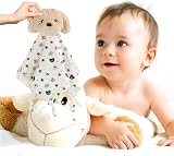 CREVENT Cozy Plush Baby Security Blanket 34x34cm Fleece Gift Dog view 3