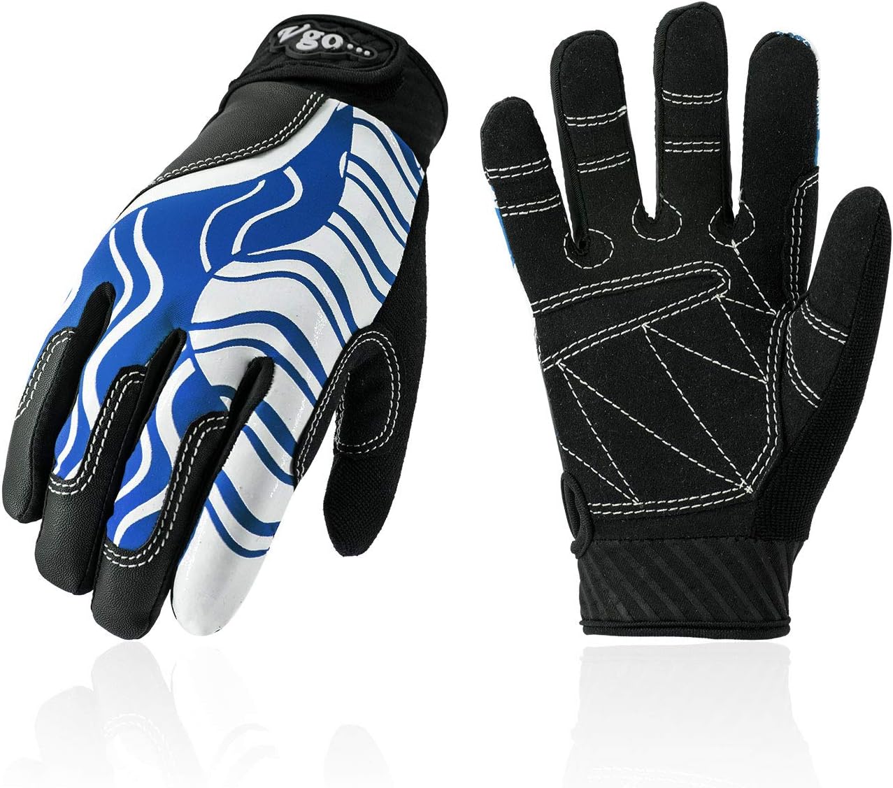 Vgo... Junior Breathable Sailing, Boating, Rowing and Kayaking Gloves (Blue, SL0057-JM) : Sports & Outdoors