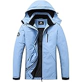 MOERDENG Women's Waterproof Snow Ski Jacket - Warm Winter Coat Insulated for Snowboarding, Softshell for Winter Hiking