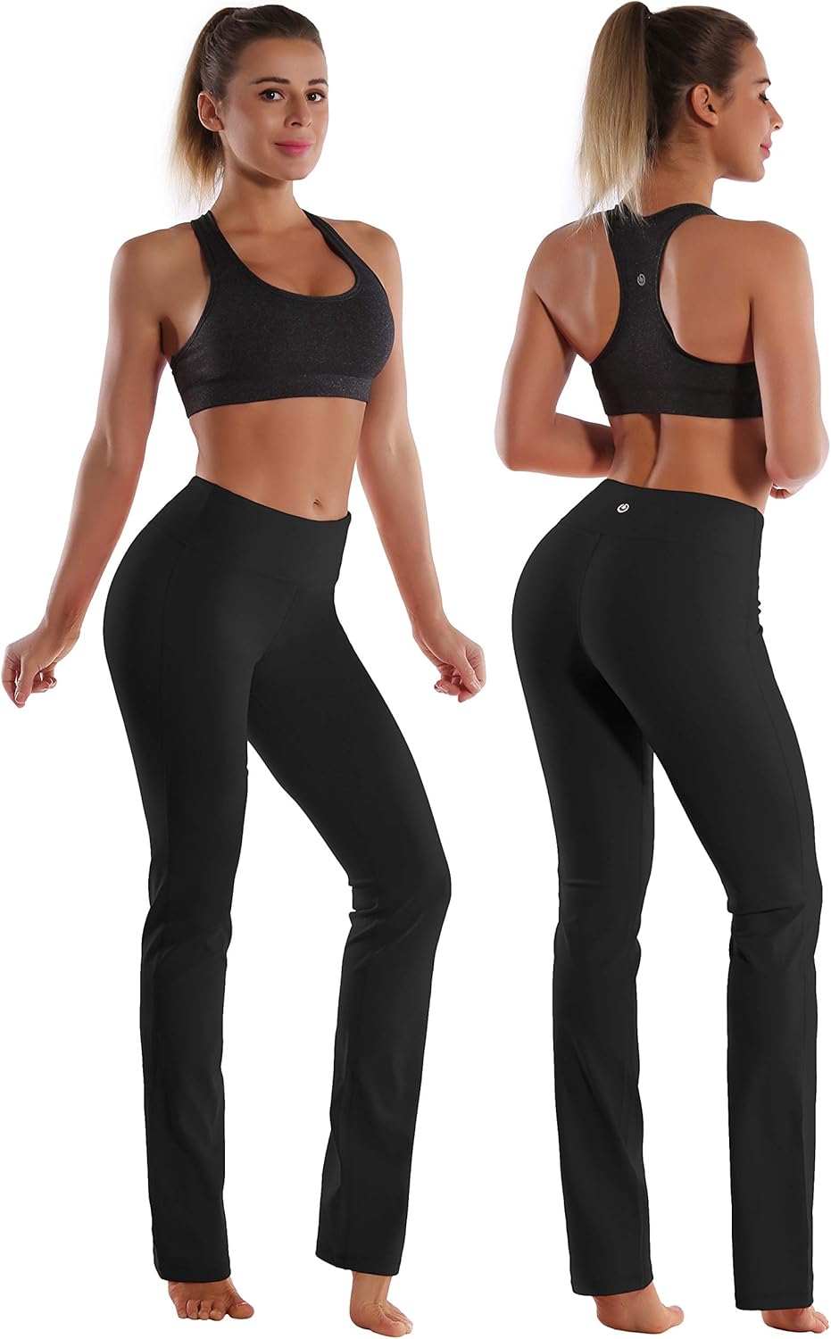 BUBBLELIME 29"/31"/33"/35" 3 Styles Women Bootcut Yoga Pants Basic/Back Pocket/Straight Leg Soft Workout Flare Tummy Control: Clothing