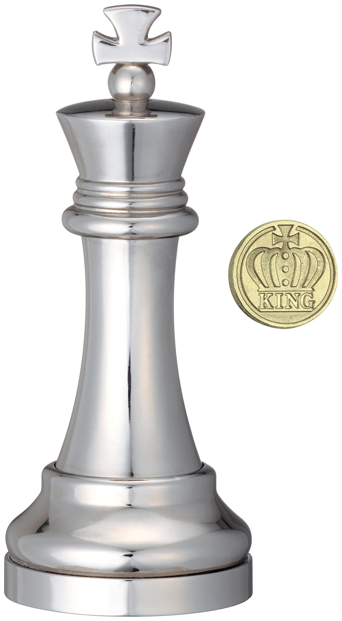 Bartl Eureka 473686 King Cast Chess Game, Silver, 1 Player, Age 8+ to Adult