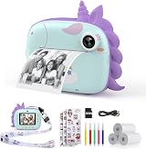 HiMont Kids Camera Instant Print Digital Camera 20MP 32G Green with No Ink view 1