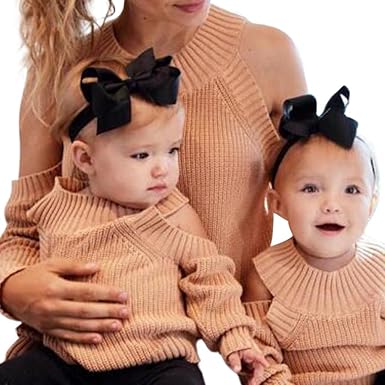 mother daughter matching cardigans