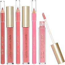 Amazon.com : Nicole Miller Rosy Nudes Lip Collection | 6 Piece Set ...