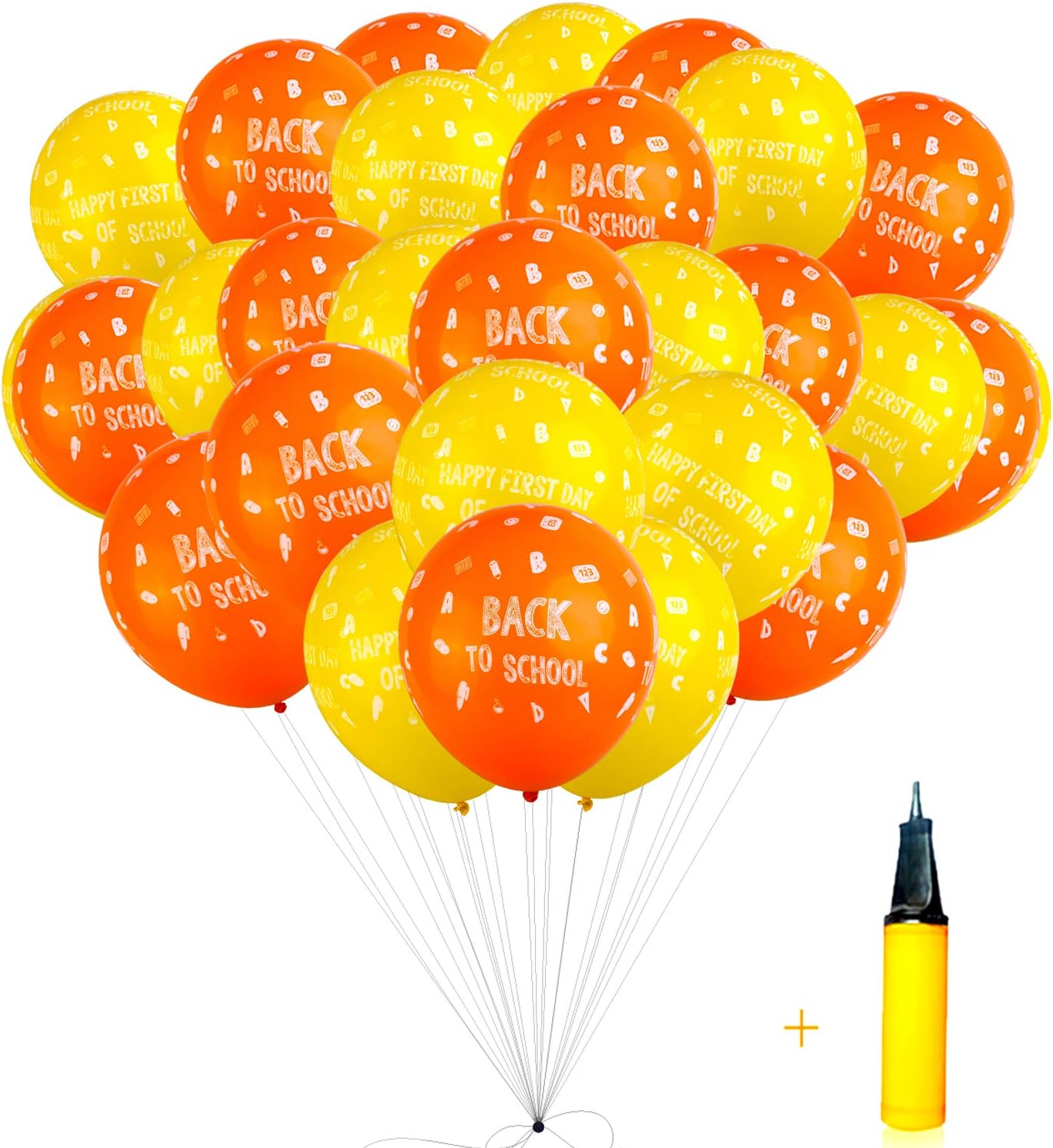 Back to School Balloons 100 PCS 12 Inches Latex School