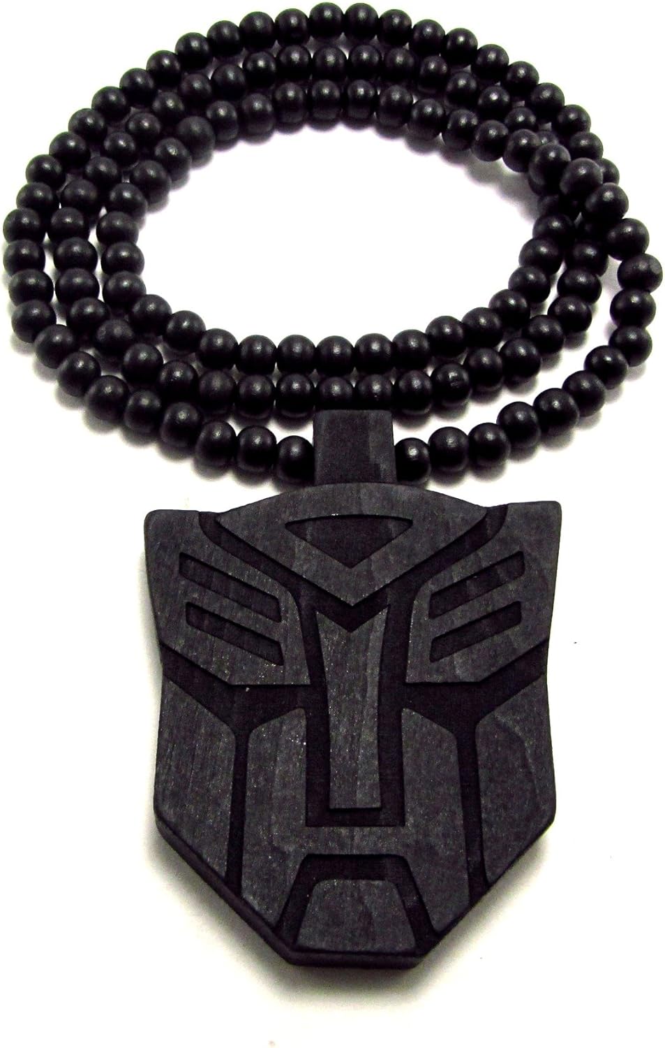 Religious Jewelry Hip Hop Jewels Large Wooden Transformer Black Wood Pendant Chain Jewelry Newid Com Sg