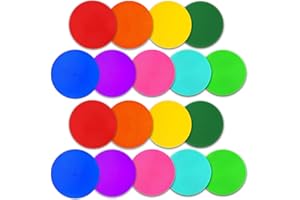 PIKZH 18/36 Pcs Poly Spot Markers 9 inch Non-Slip Rubber Agility Training Markers Floor Dots Flat Field Cones for Football Basketball Soccer School Exercise Drills Gym Dance Practice 9 Colors