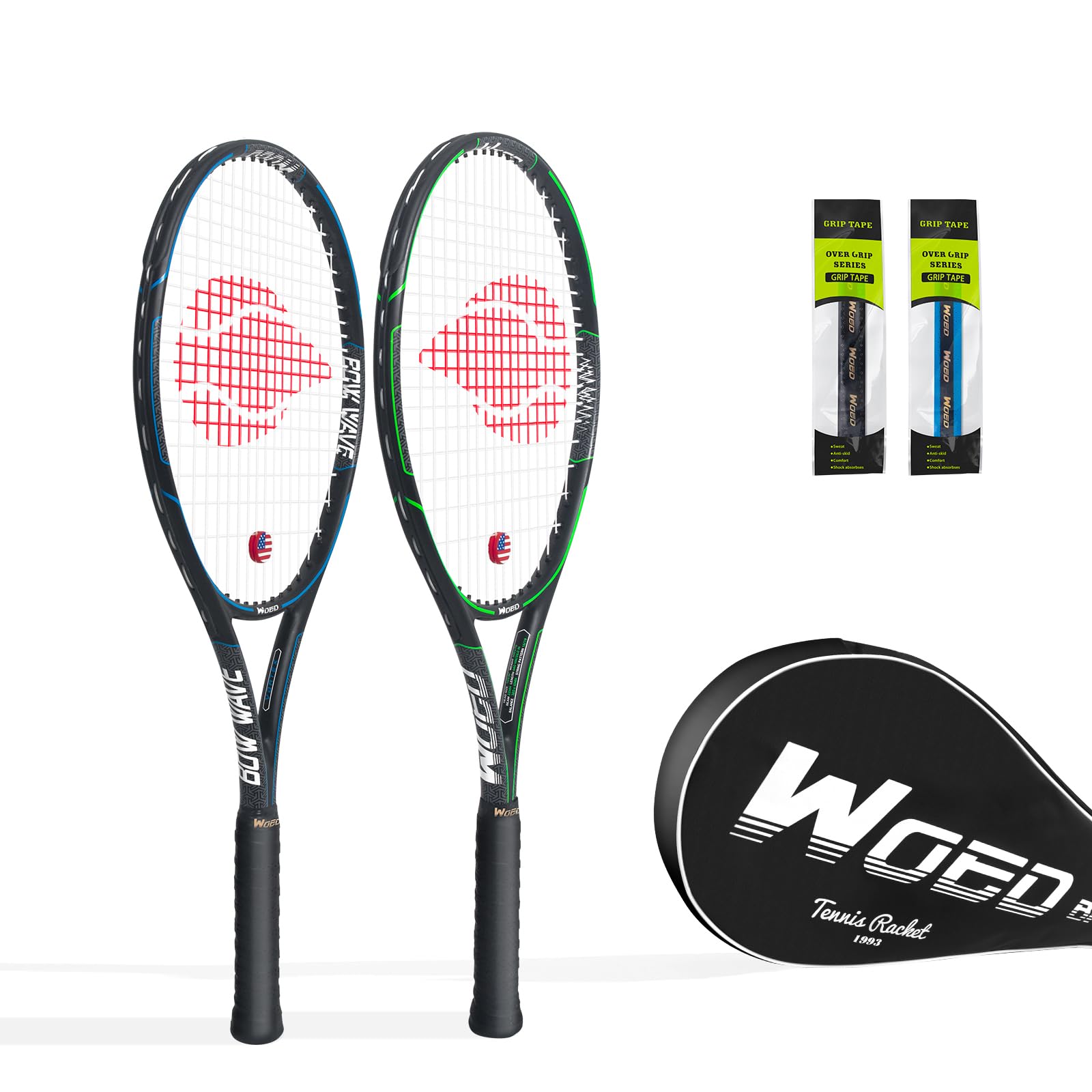 Dual Wield Racket Mua WOED BATENS Adult 2 Player Tennis Racket Perfect for Beginner and ...