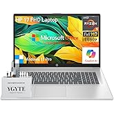 HP 2025 17 Inch Laptop Computer, 17.3 IPS FHD Business Laptop PC, AMD Ryzen 5 6-Core, 64GB RAM 2.5TB Storage (2TB SSD+512GB D