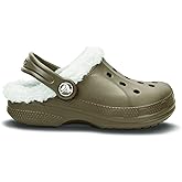 Crocs Children's Feat Lined Clog Kids,Walnut/Oatmeal,US 8/9 M