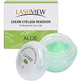 LASHVIEW Eyelash Extension Remover Cream, Light Aloe Flavor Cream,Eyelash Adhesive Remover, Professional Eyelash Extensions R