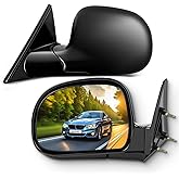 SCITOO Side View Mirror Fits For Chevy S10/Blazer 94-98,Driver &amp; Passenger | Fits For 1994-1998 For Chevy Blazer S10 1994-1998 S10 1994-1998 For GMC Jimmy S-15 ( Manual Mirror Manual Folding )