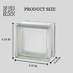 Seves Glass Block 6x6x3 Arctic Myminiglass Glass