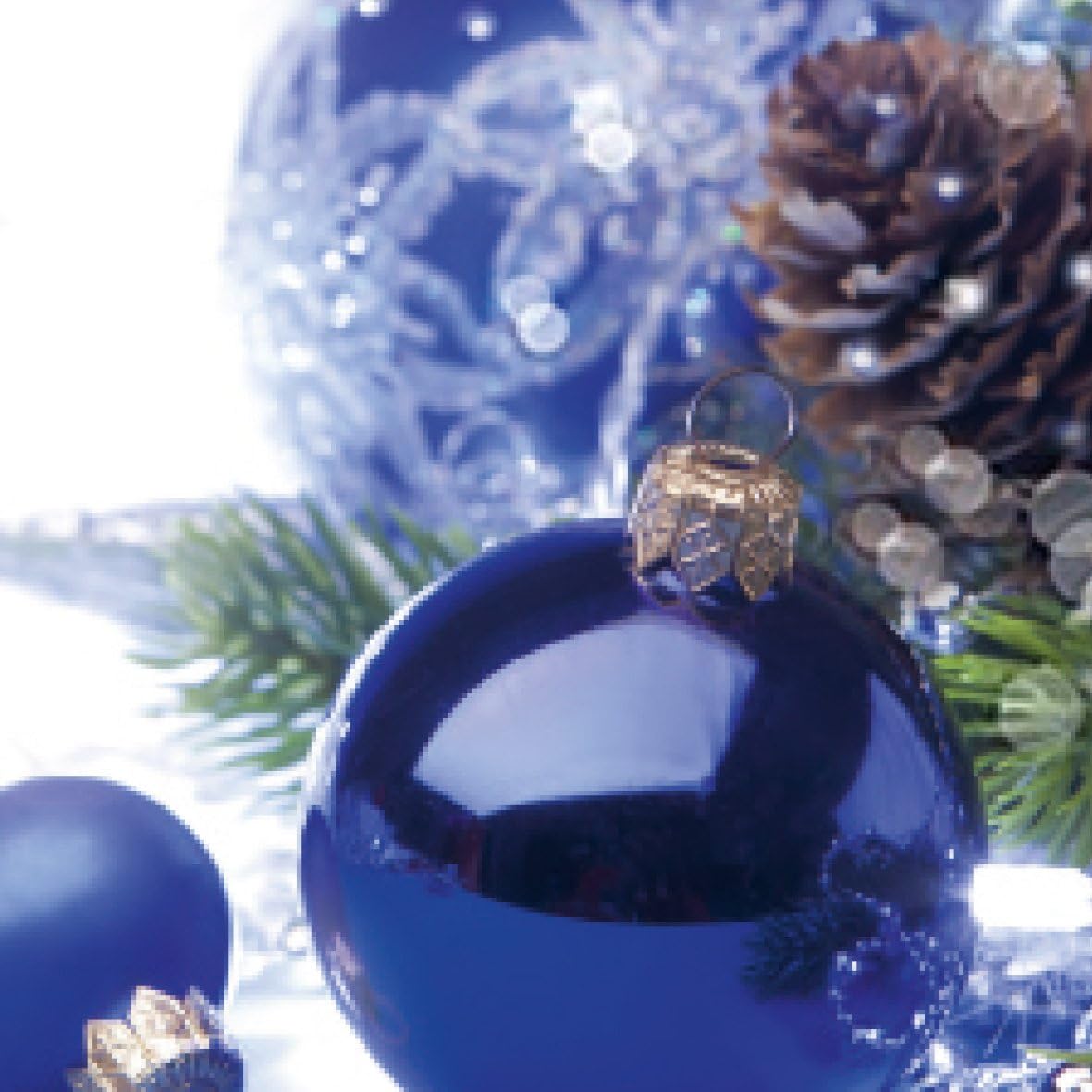 SIGEL DP034 Christmas writing paper "Blue Harmony", A4, 90 gsm, 100 sheets, Blue Harmony - blue/white, Writing paper - 100 sheets - Image 3