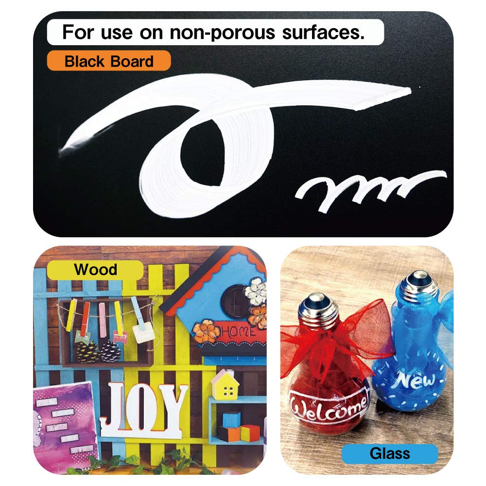 Kuretake Zig Chalk markers, AP-Certified, Water Resistant After Drying, Blackboard, Chalkboard, Mirrors Glass, Made in Japan USD$999USD$9.99 (30mm WHITE)