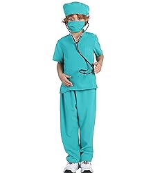 TOGROP Doctor costume for kids shirt pants with