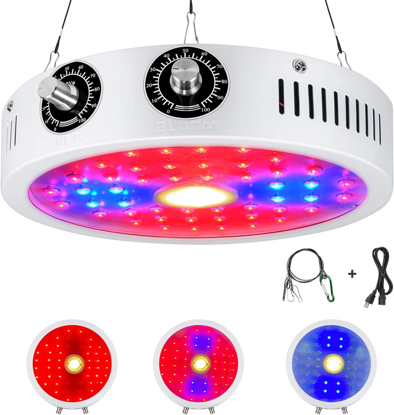 LED Grow Lights for Plants, 1000W Growing Lamps Plant Grow Light with COB and Adjustable Full Spectrum for Indoor Plants Fruits Veg and Flower : Garden & Outdoor
