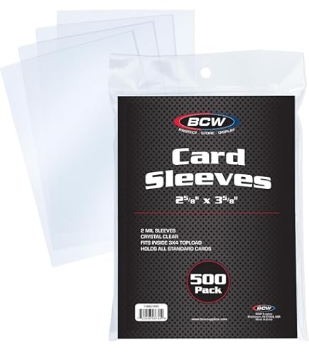 Amazon.com: BCW Card Sleeves, 2 5/8 x 3 5/8" : Toys & Games Amazon.com: BCW Card Sleeves, 2 5/8 x 3 5/8" : Toys & Games