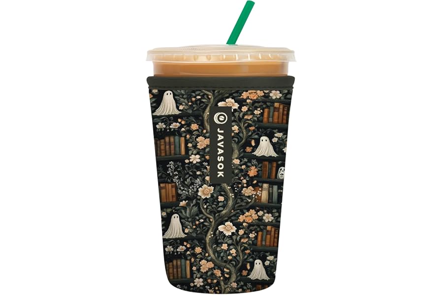 Sok It JavaSok Iced Coffee & Cold Soda Insulated Neoprene Cup Sleeve (Ghost Stories, Medium: 22-28oz) Book
