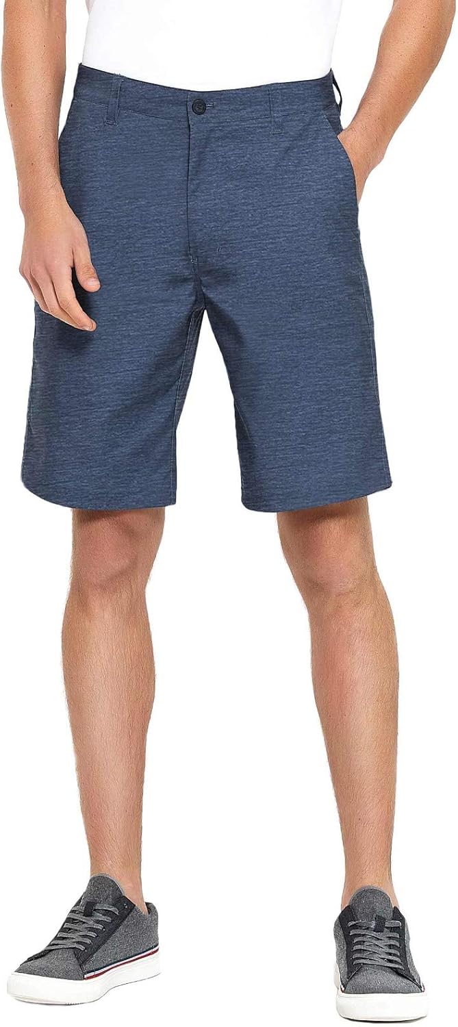 PULI Men's Golf Hybrid Dress Shorts Casual Chino Stretch Flat Front Lightweight Quick Dry with Pockets at  Men’s Clothing store