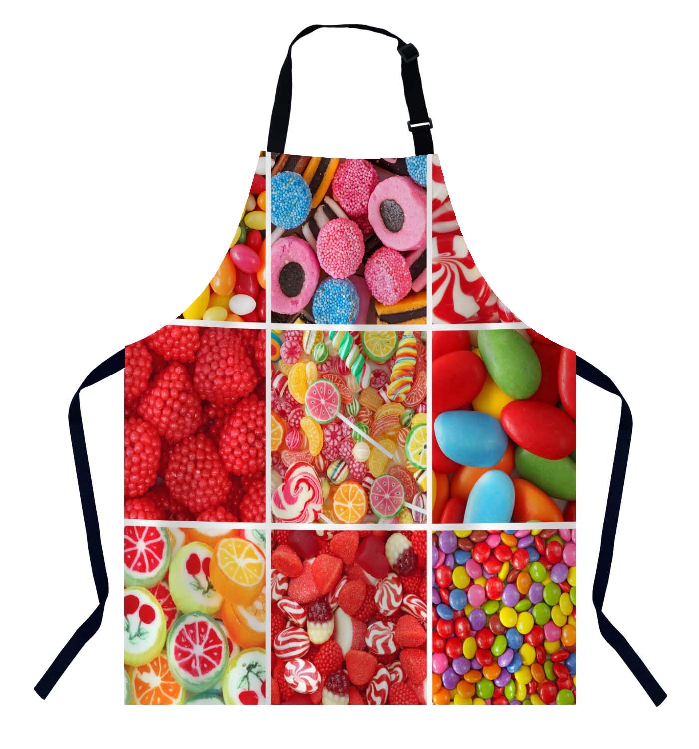 BGBDEIA Different Sweets Apron for Women Men, Adjustable Apron Cooking Kitchen Chef Apron for Home Kitchen, Baking Gardening BBQ, Coffee House, Restaurant