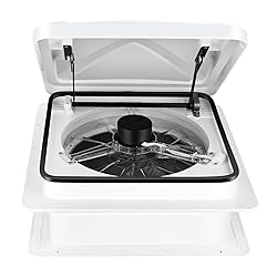 Starvent RV Roof Vent Fan 6-Speed-Reversible White