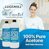 Lucemill 100% Pure Acetone 1 Litre Salon Nail Polish Remover view 2
