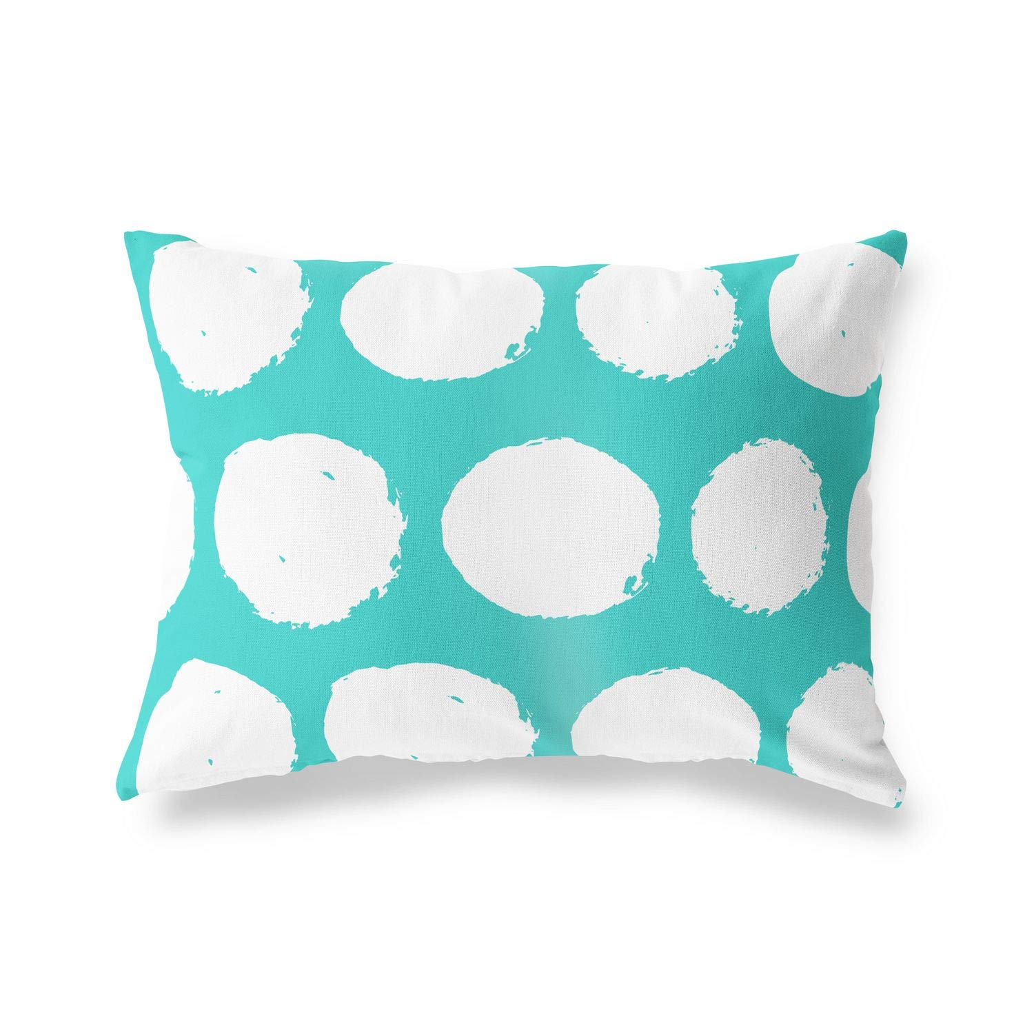 BonaMaison Decorative Cushion Cover, Turquoise-White Throw Pillow Covers, Home Decorative Pillowcases for Livingroom, Sofa, Bedroom, Size: 45X60 Cm - Designed and Manufactured in Turkey