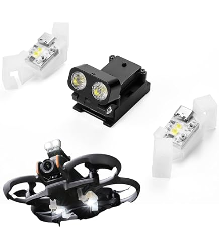 Supporti Per Luci Strobo Su DJI Spark, Stampa 3D Flessibile, Grigi, 2 Pezzi