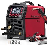 ARCCAPTAIN 250A MIG Welder 110V 220V, 6-in-1 Gas MIG/Gasless Flux Core MIG/Stick/Lift TIG/Spool Gun/Spot Welding Machine Alum