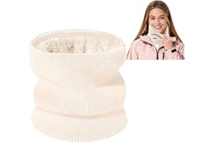 Finvizo Winter Neck Warmer Gaiter: Windproof Thick Fleece Lined Warm Neck Scarf for Skiing Cycling Snowboarding for Men Women