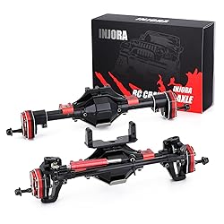 INJORA RC Axle Metal Front and Rear Portal Axle