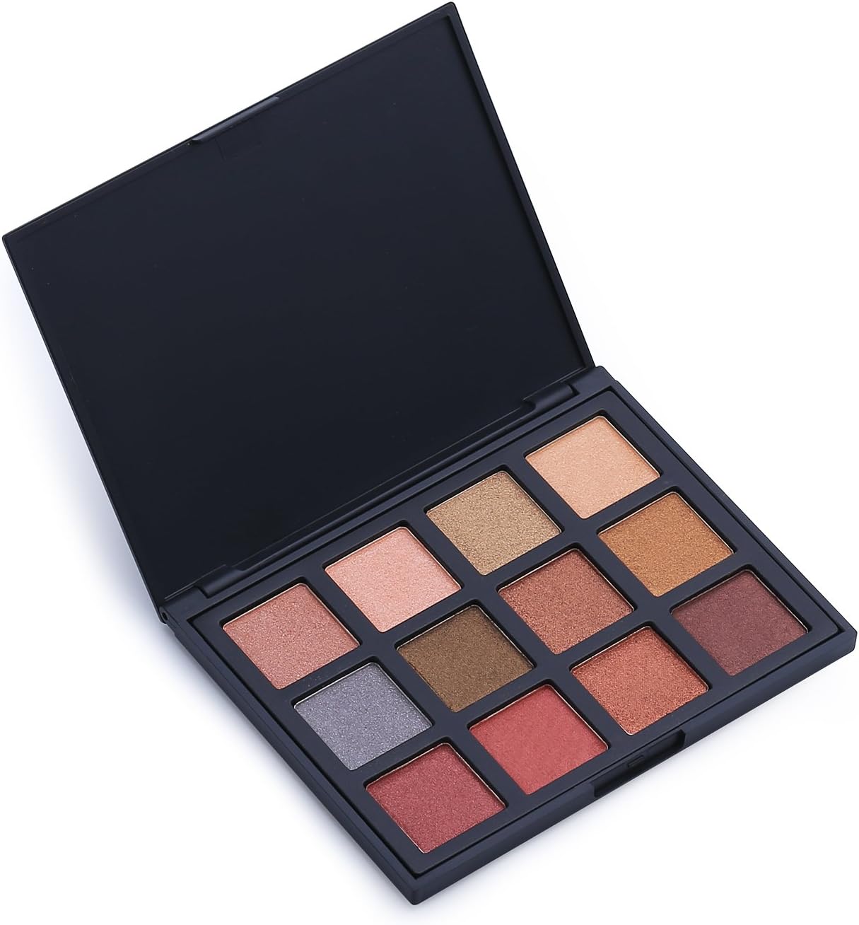 Allwon 12 Colors Eyeshadow Palette Shimmer Neutral Palette Nudes Warm Natural Eye Shadow, 0.67 Ounce