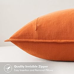 MIULEE Fall Decorative Linen Pillow Covers 18x18