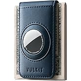 VULKIT Men's Magnetic Money Clip with Airtag Holder - Airtag NOT Included- Holds Up to 15 Cash or 8 Cards