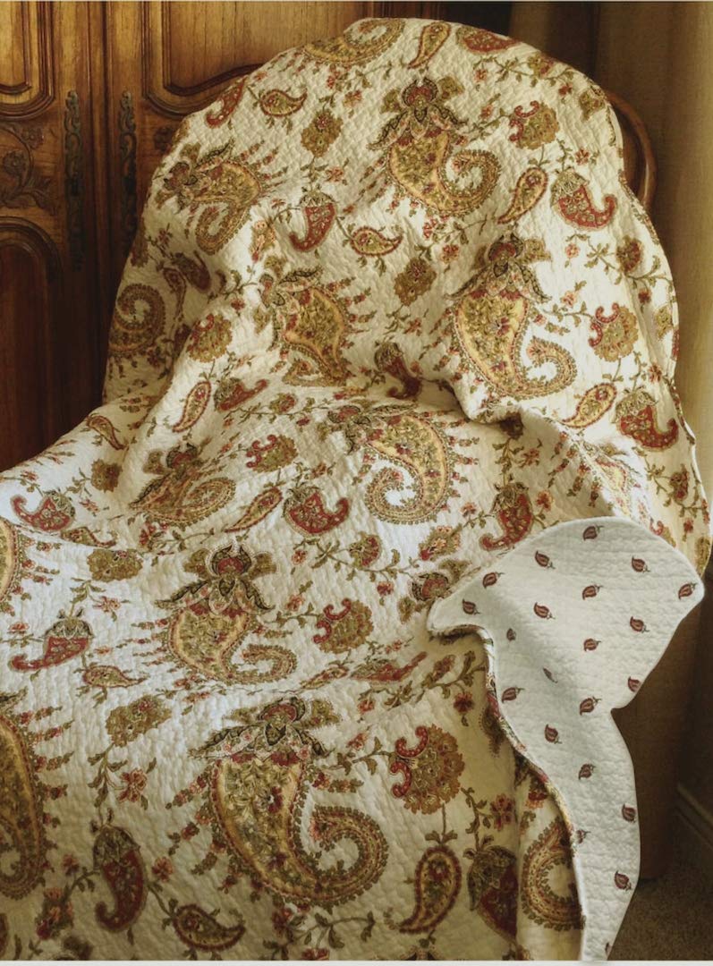 Amazoncom Cozy Line Home Fashions Peace of Mind Burgundy Gold Paisley Cozy line home fashion wild rose enchantment quilt set reviews