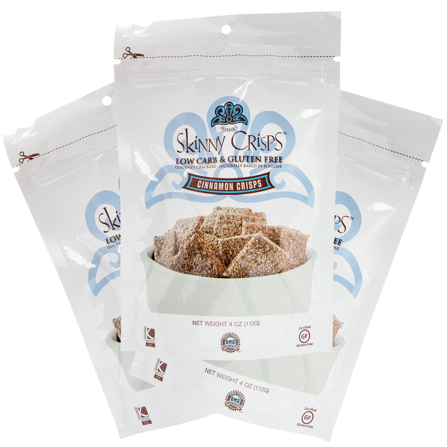 Skinny Crisps Brownie Crisps Low Carb Gluten Free Crackers