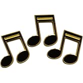 Novel Merk Music Note Lapel Pin, Hat Pin &amp; Tie Tack Set - Clutch Back