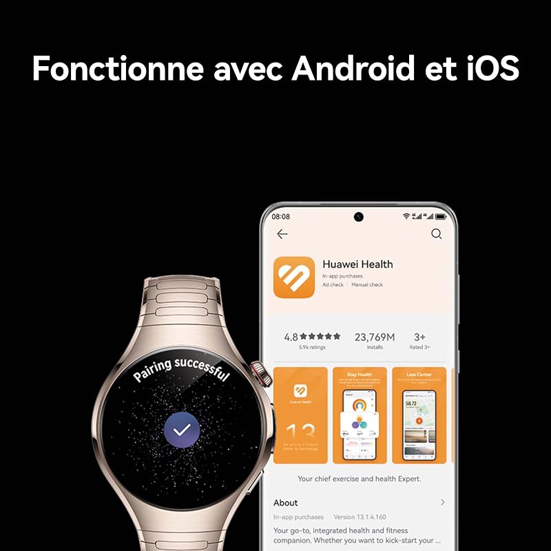 Watch 5 46mm Montre connectée, Garantie prolongée de 6 Mois, Violet