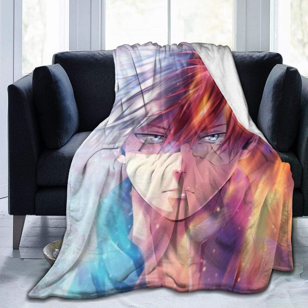 Encounter Y My Hero ACA-dEmia Boku No Hero ACA-dEmia Shouto Todoroki Shoto Blanket Soft Fleece Blanket Throw Fuzzy Lightweight Blanket for Bed Couch 50"" x40