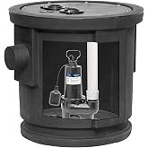 PROFLO PF93024 1/2 Horsepower Submersible Sewage Pump Kit with Cast Iron Housing and Tethered Float Switch - N/A
