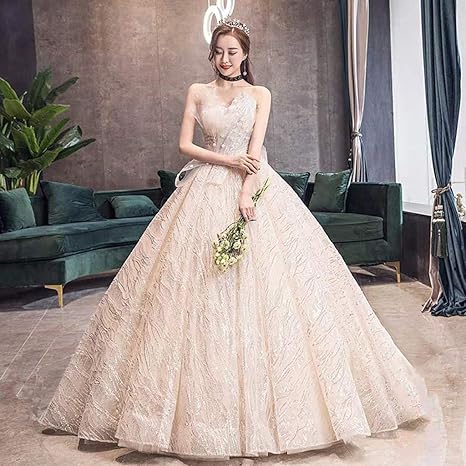 floral wedding dresses with color