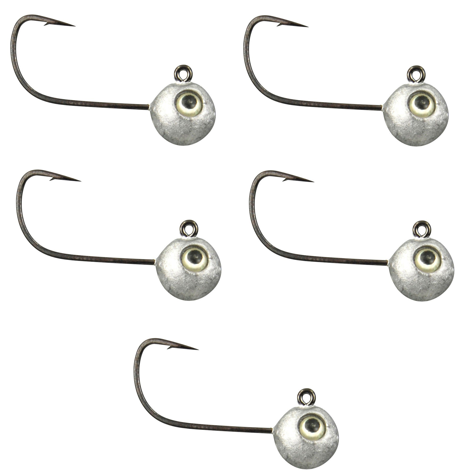 SproJIG HEAD MICRO JIGHEAD - PACK OF 5-1.5, By 5, Silver, N°2, 2.5