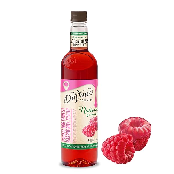 DAVINCI GOURMET NATURALS PACIFIC NORTHWEST RASPBERRY SYRUP, 25.4 FLUID OUNCE (PACK OF 1)