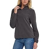 Spyder Fleece Pullover Women – Soft Quarter Zip Warm Lightweight Long Sleeve Sweater Top for Fall Winter Casual Wear