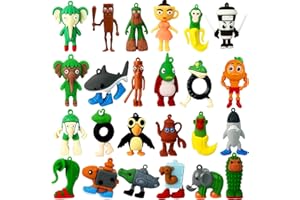 MEOAKJ Tralalero Tralala 24-Piece Toy Set, Tralalero Tralala Action Figure Set - Italian Brainstorm Expression Shark Toy, Mini Collectible Brainrot Toy (24 PCS)